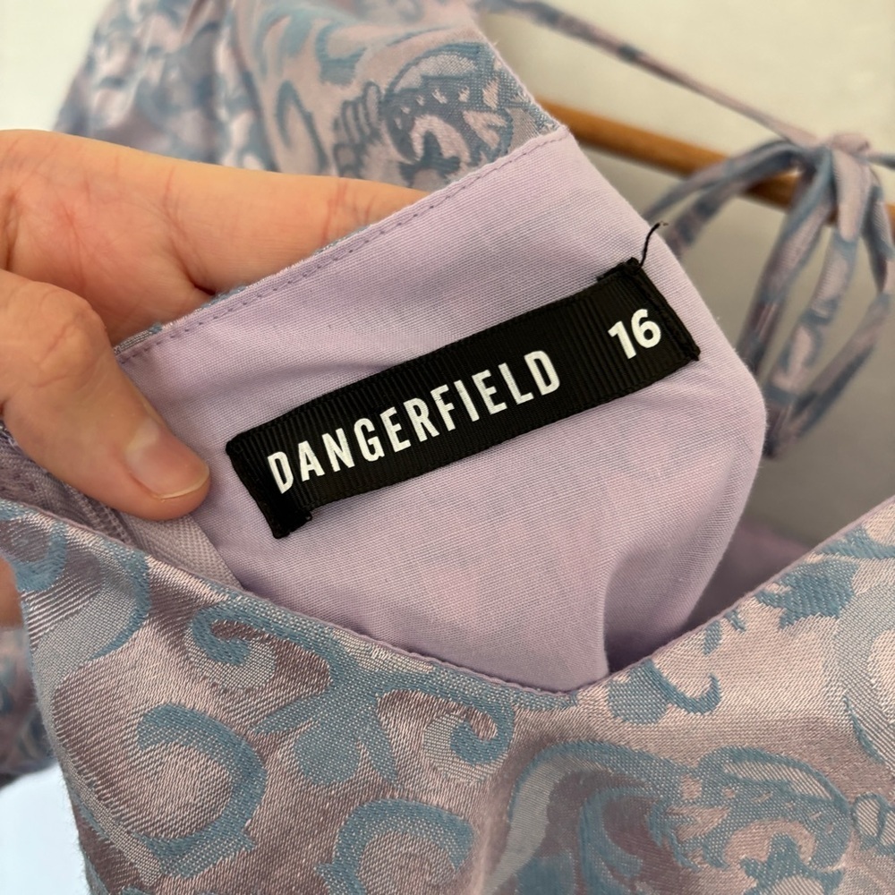 Dangerfield purple blue mini dress size 16 - Picture 4 of 10